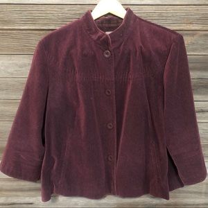 J. Jill Velvet Swing Jacket